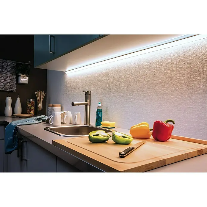 Paulmann Led-strip MaxLED 1000 - 1 m, Daglicht wit, 11,5 W, Toepassingsgebied: Woonkamer - Sfeeropname