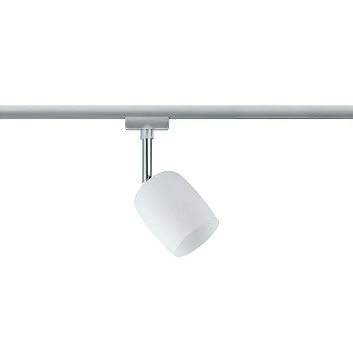 Paulmann URail Regleta Blossom - L x An x Al: 11,5 x 7,4 x 12,8 cm, G9, Transparente/Negro, Cromado mate - Vista frontal