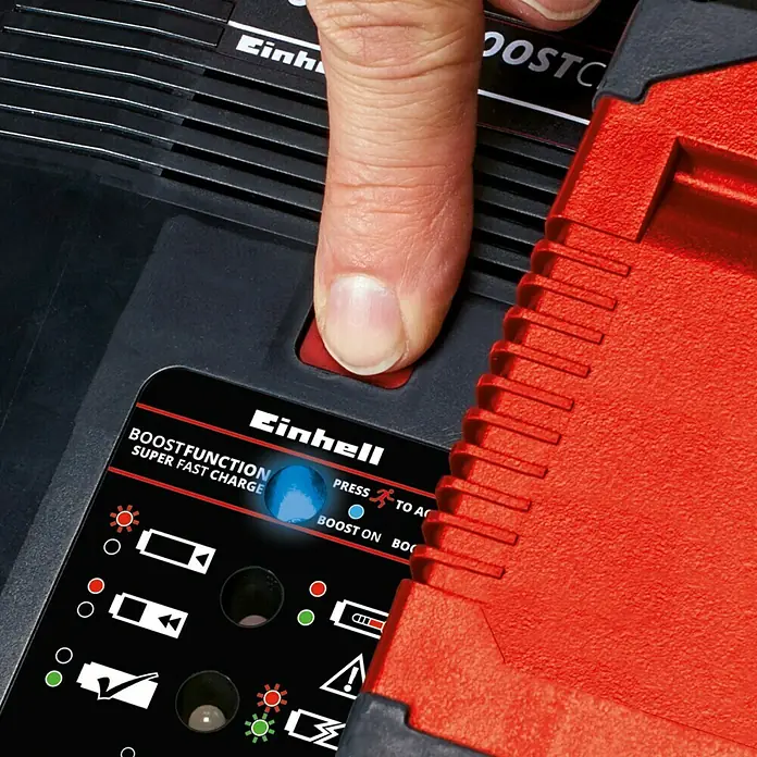 Einhell Power X-Change Ladegerät Power-X-Boostcharger 6 A - Passend für: Einhell Power X-Change Akkus - Anwendungsbeispiel
