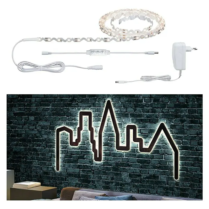 Paulmann LED traka FlexLED 3D Basisset - 3 m, Topla bijela, 8 W - Proizvod u upotrebi