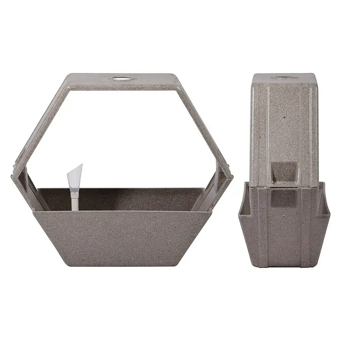 Dobar Pflanzkasten-System - 124 x 21 x 66 cm, Strohfaser - Detailaufnahme