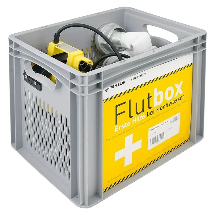 Jung Kellerentwässerungs-Set Flutbox - 3 -tlg. - Linke Seitenansicht