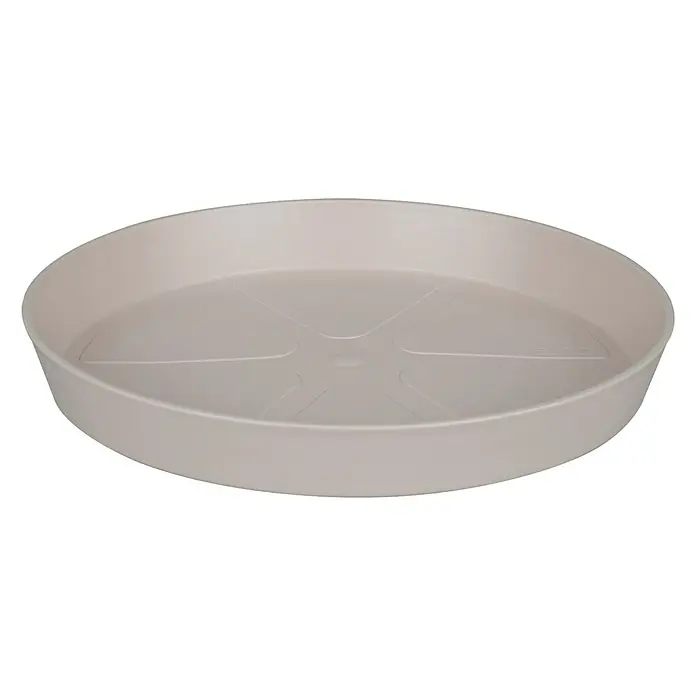 Elho Loft Urban Blumentopf-Untersetzer - Außenmaß (Ø x H): 24 x 3 cm, Kunststoff, Grau