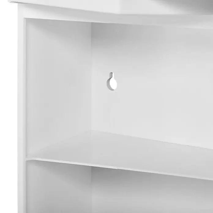 Sieper Spiegelschrank Chico GL - B x H: 62 x 52,6 cm, Mit Beleuchtung, Kunststoff, Weiß - Detailaufnahme