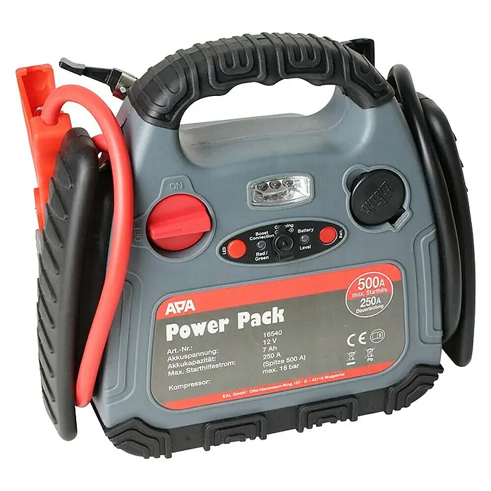 APA Energiestation Powerpack Max 500A Starthilfe - Kapazität: 7 Ah - Rechte Seitenansicht