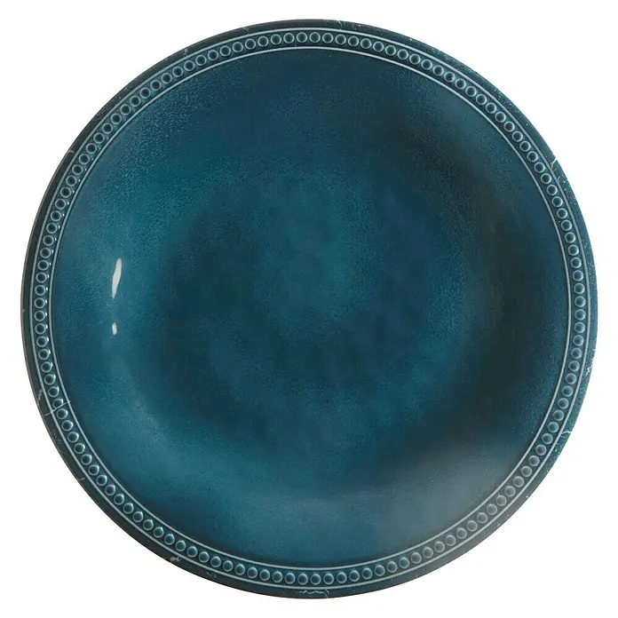 Marine Business Harmony Plato redondo Lagoon - 6 uds., Diámetro: 21,5 cm, Plástico, Azul