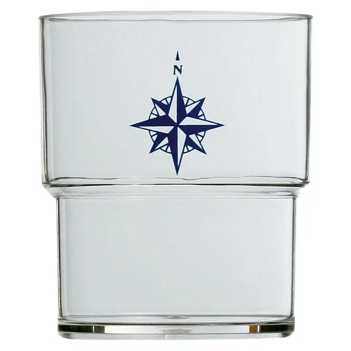 Marine Business Northwind Vaso para beber apilable - 12 uds., Plástico, Transparente