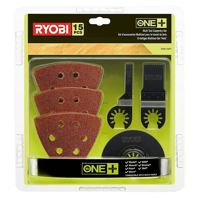 Ryobi Set de accesorios multiuso RAK15MT - 15 pzs.