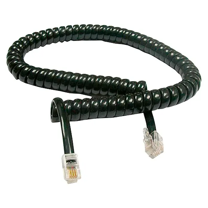 Cable de red telefónico - Largo: 1,2 m, Negro