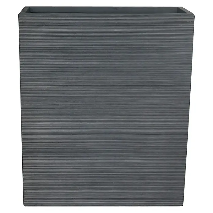 Pflanzkasten Falun - Außenmaß (L x B x H): 80 x 30 x 92 cm, Verbundwerkstoff, Antik Schwarz