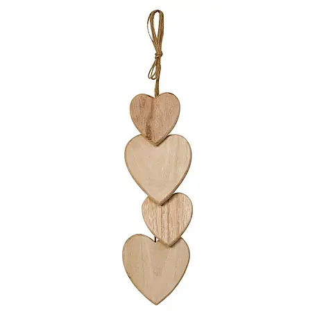 Artemio  Pieza decorativa 4 corazones 2 pequeños + 2 grandes