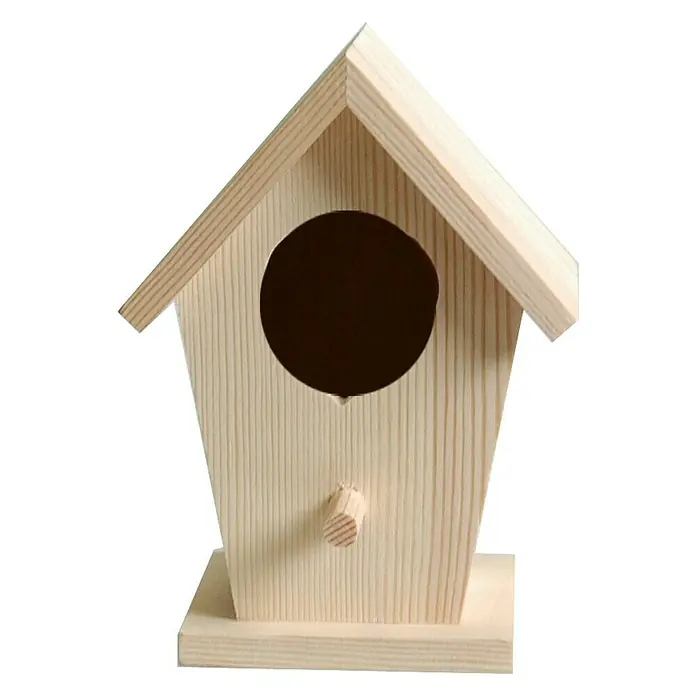 Artemio Pieza decorativa Nido - 7,5 x 7 x 14 cm, Natural/marrón claro