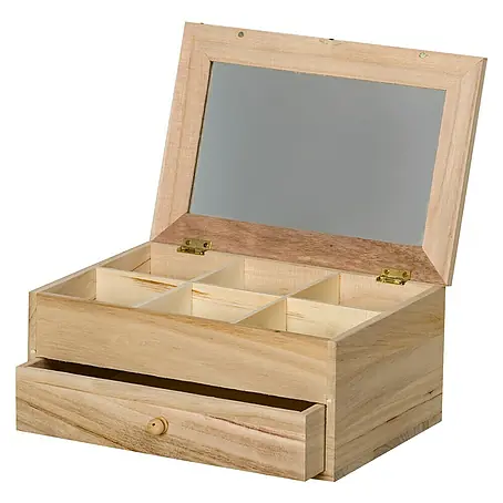 Artemio  Caja de madera Tocador espejo
