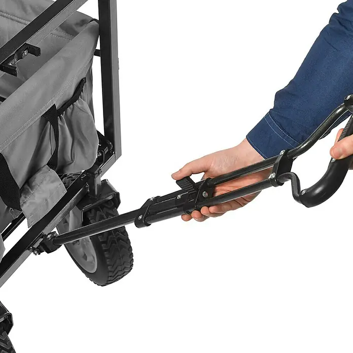 Faltbarer Bollerwagen Beach Waggon Delux - L x B x H: 106 x 68 x 115 cm, Belastbarkeit: 60 kg, Faltbar - Vorderansicht