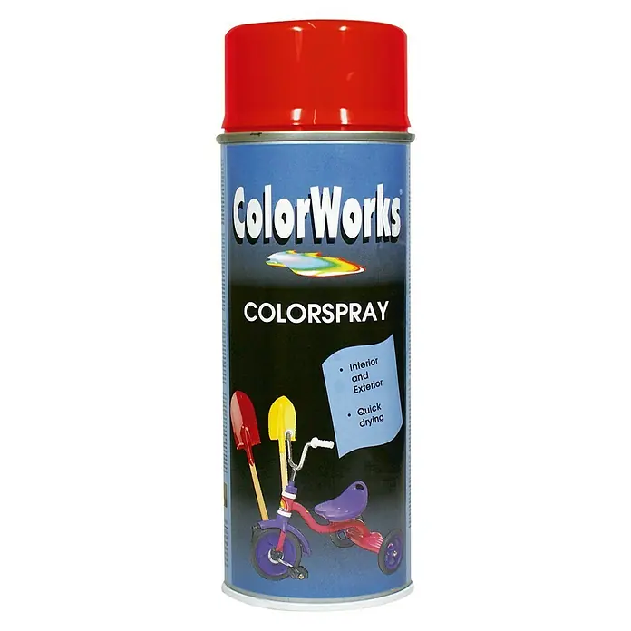 Colorworks Lackspray - Feuerrot, Glänzend, 400 ml