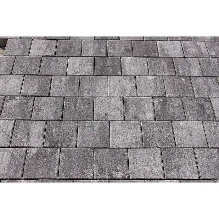Seesteiner Pflasterstein Piazza - L x B x S: 15 x 15 x 5 cm, Anthrazit, Beton