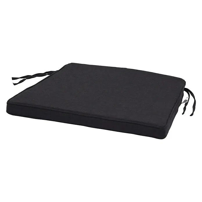 Sunfun Klubsessel-Kissen Georgia - L x B x H: 48 x 45 x 4 cm, Schwarz
