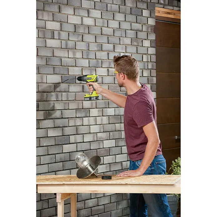Ryobi Set taladro atornillador percutor de batería R18PDAG-242S - 18 V, Iones de litio, 2 Ah - 4 Ah, 2 baterías