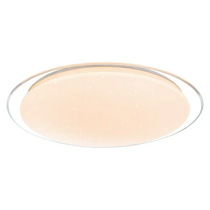 Lavida Plafón LED redondo Pandino - 24 W, Ø x Al: 550 mm x 6,5 cm, Blanco, Blanco frío