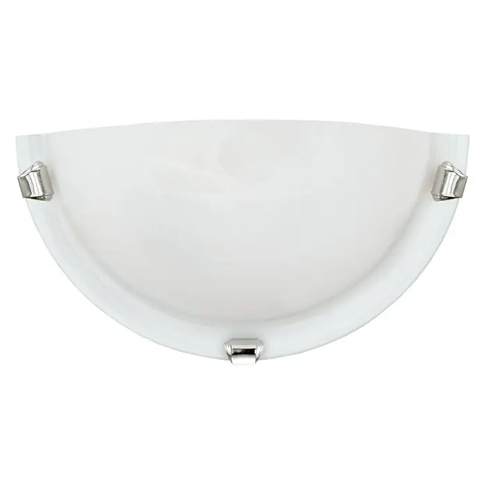 Eglo Basic Wandleuchte Salome - 60 W, Weiß/Chrom, E27