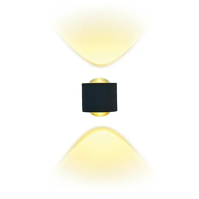 Starlux LED-Außenwandleuchte Fano - 10 W, 12 x 9 x 10,5 cm, Anthrazit, IP54