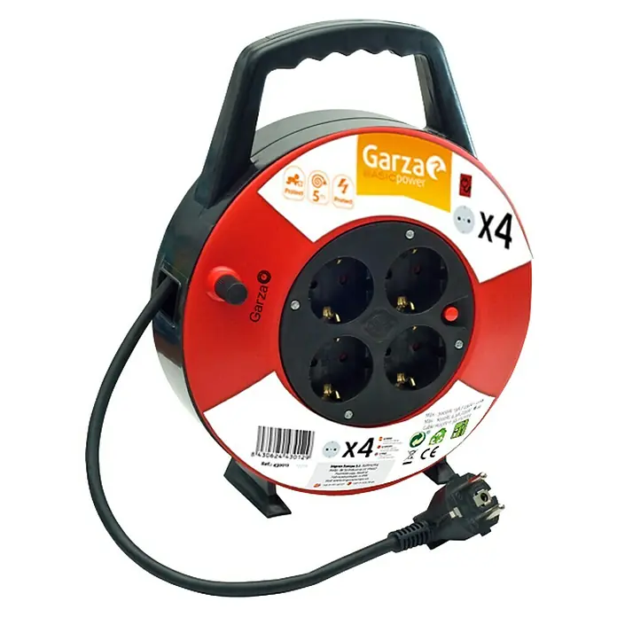 Garza Enrollacables - x 4, IP20, Para interior
