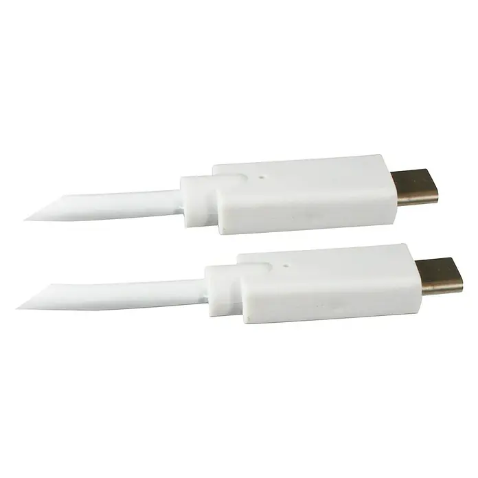 Metronic Cable USB - Largo: 1 m, Clavija USB C, Blanco