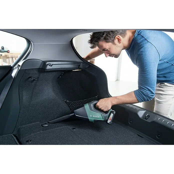 Bosch 18 V Power for All Aspirador de mano de batería UniversalVac 18 - 18 V, Sin batería, Volumen de recipiente: 0,5 l - Producto en uso