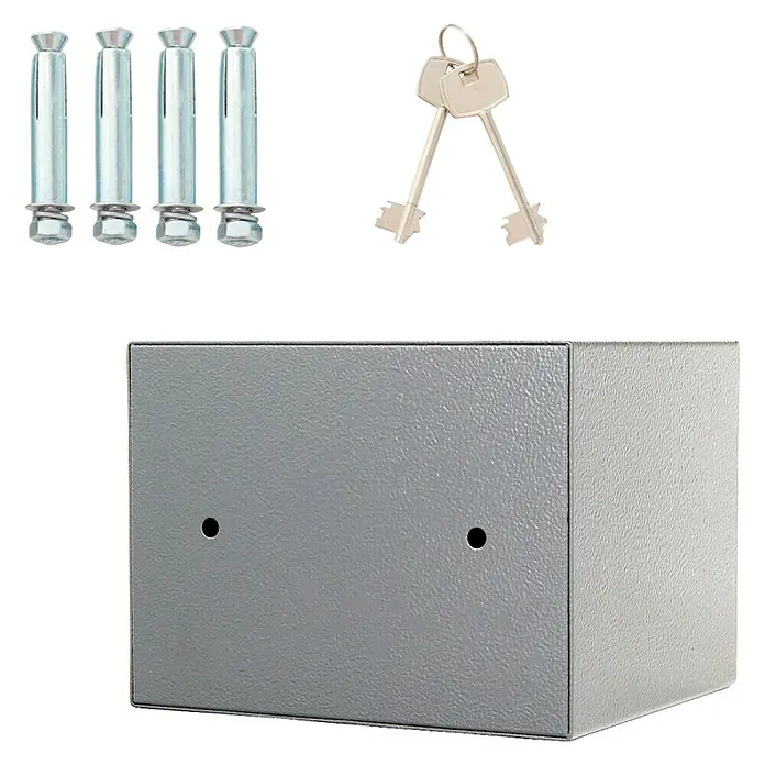 Rottner Möbeltresor Homestar - Doppelbart-Hochsicherheitsschloss, L x B x H: 17 x 17 x 23 cm, Anthrazit