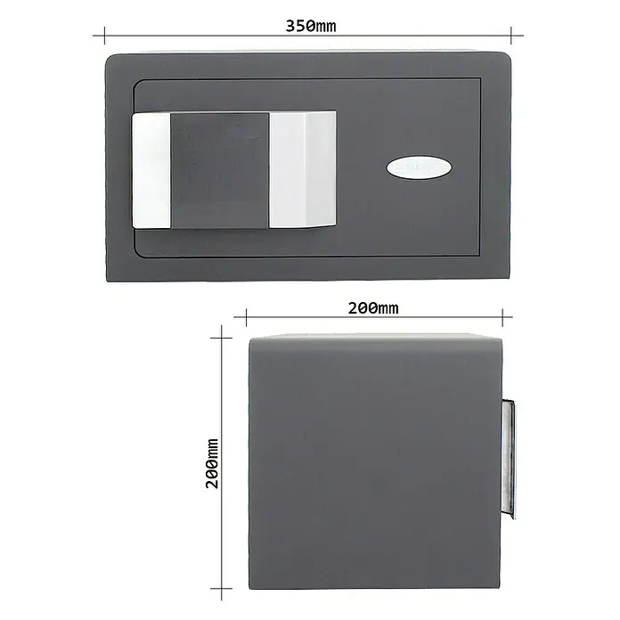 Rottner Hoteltresor Prestige - 20 x 35 x 20 cm, Elektronisches Zahlenschloss, 10 l