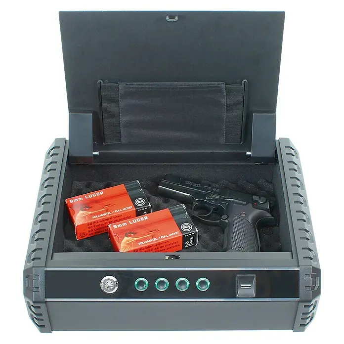Rottner Dokumentenkassette Gunmaster - L x B x H: 27,5 x 37 x 10 cm, Elektronisches Fingerabdruckschloss