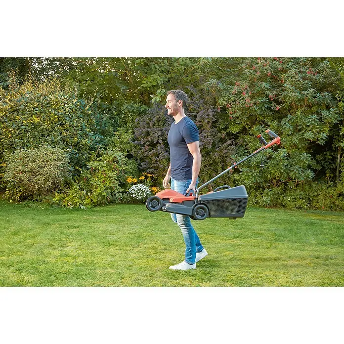Black+Decker Cortacésped eléctrico BEMW451BH-QS - 1.200 W, Ancho de corte: 32 cm