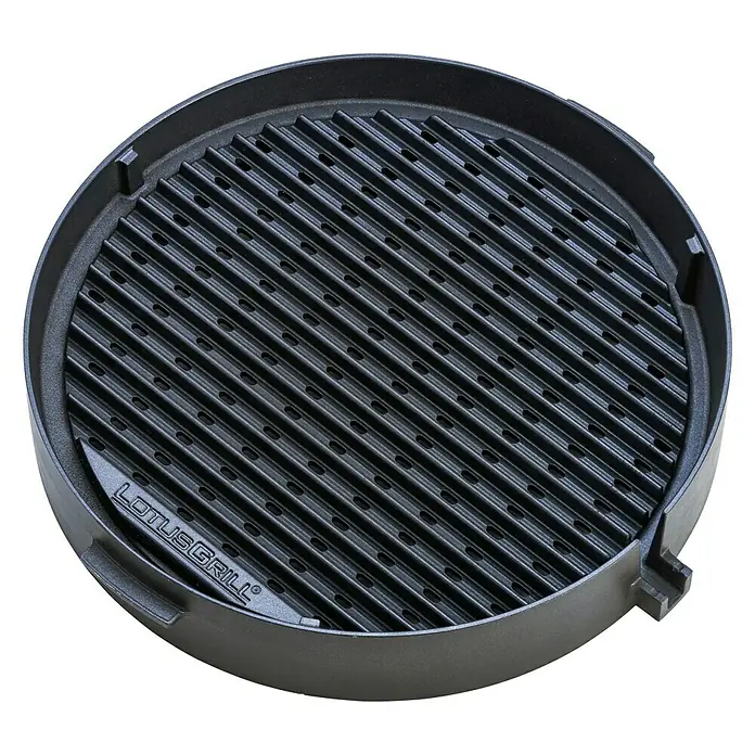 LotusGrill Grillrost Gusseisen - Gusseisen, Passend für: LotusGrill Raucharmer Holzkohlegrill Classic - Ansicht von oben