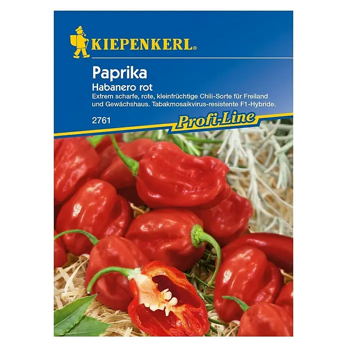 Kiepenkerl Profi-Line Gemüsesamen Chili Habanero - Capsicum chinense, Erntezeit: Juli