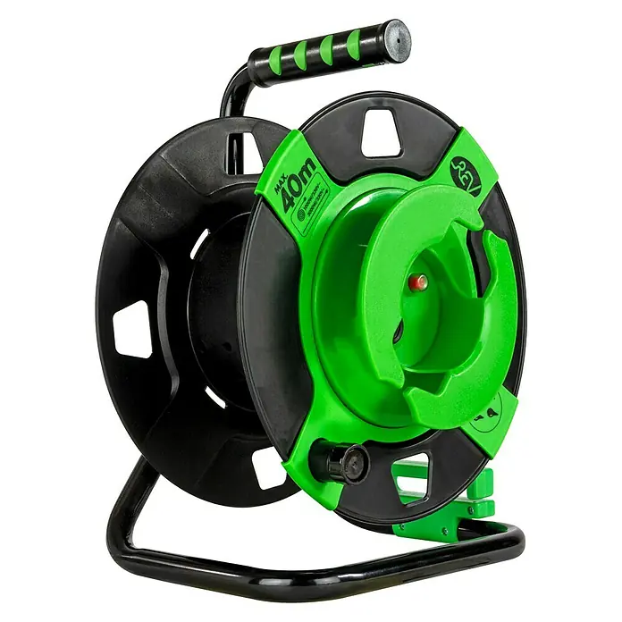 Leer-Kabeltrommel - 4-fach, 3.500 W, Geeignet für: Kabel bis 40 m
