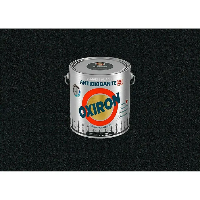 Oxiron Esmalte para metal - Gris metalizado, 2,5 l, Brillante, Base al agua