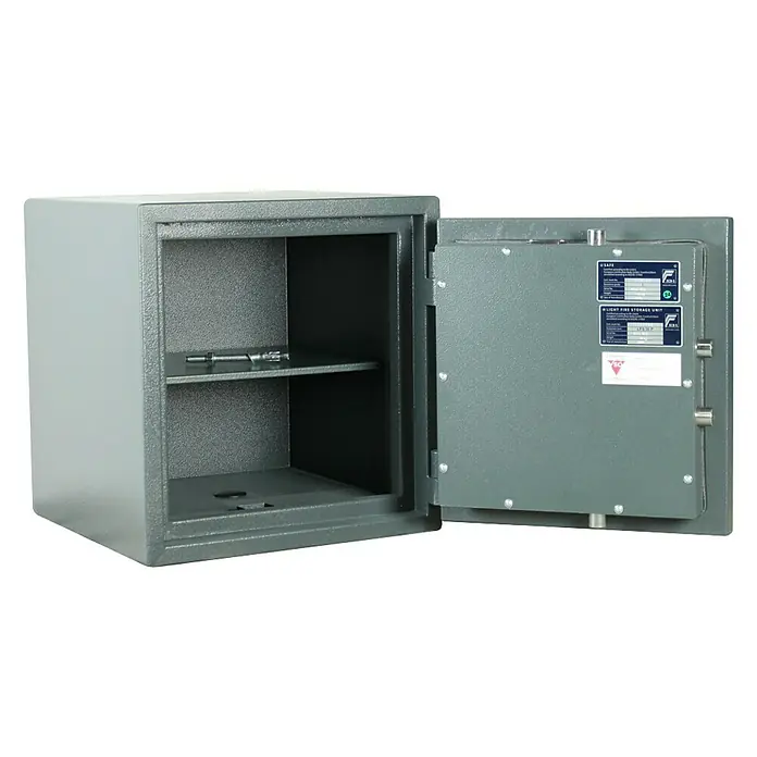 Rottner Brandschutztresor Atlas Fire - Elektronisches Zahlenschloss, L x B x H: 43 x 44 x 46 cm, Anthrazit