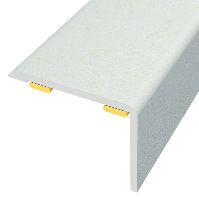 Baglinox Perfil angular Plata - L3 - 135 cm x 25 mm x 20 mm, Pegado