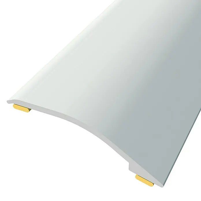 Baglinox Perfil de transición inclinado Blanco - 22 - 90 cm x 38 mm, Pegado