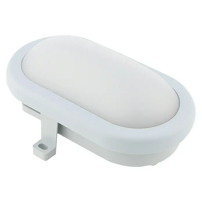 Ritter Leuchten LED ovalna armatura - Sive boje, Plastika, IP44 - Pogled s desne strane