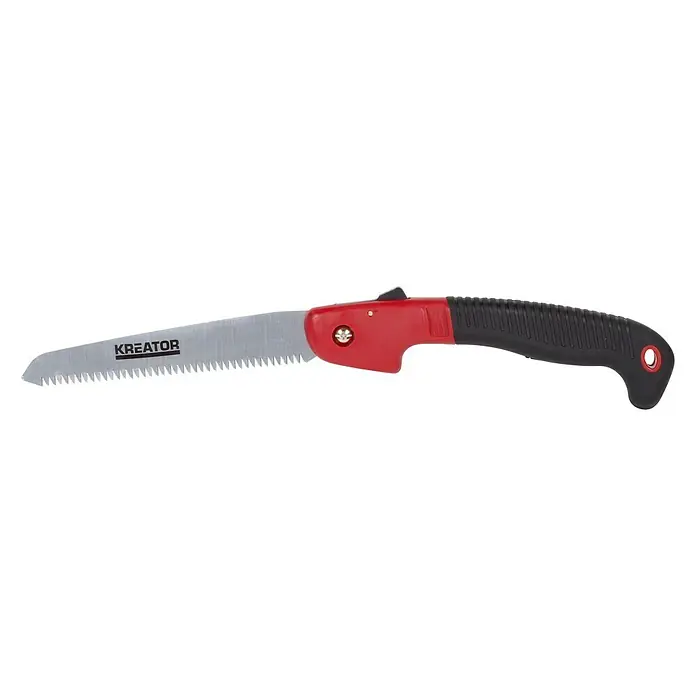 Kreator Serrucho de podar plegable Compact - Largo: 180 mm, Pestaña de seguridad