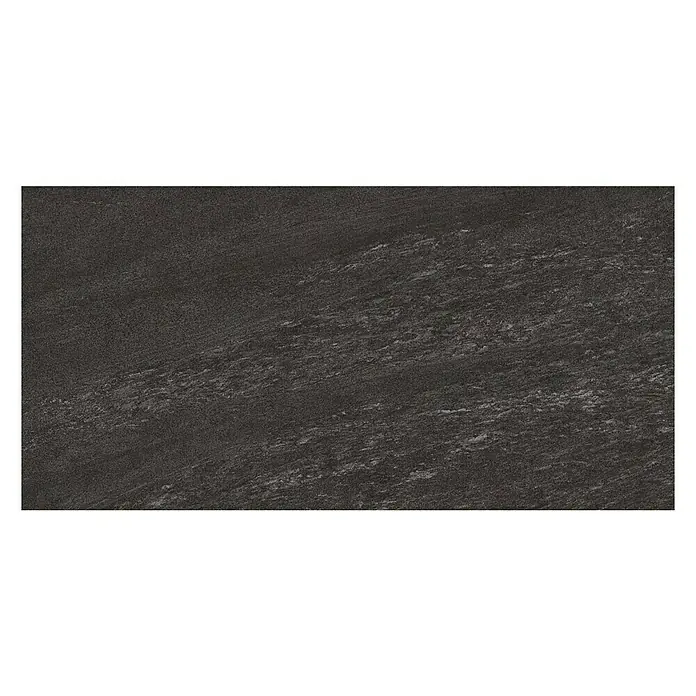 Atlas Concorde Feinsteinzeugfliese Valmalenco Anthrazit - 30 x 60 cm, Anthrazit, Matt - Vorderansicht
