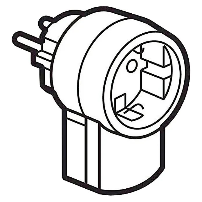 Legrand Clavija con enchufe 2 P+TT - Blanco, PVC, IP20