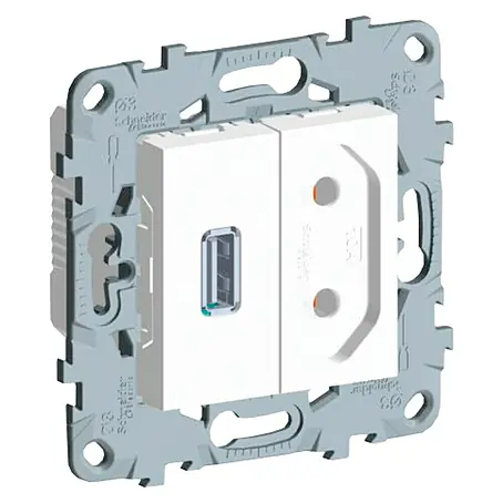 Schneider Electric New Unica Enchufe con USB