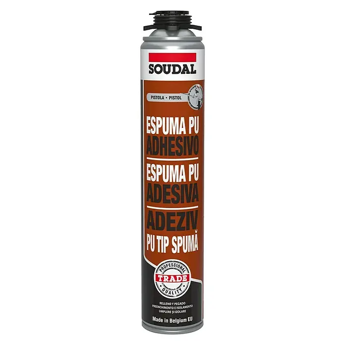 Soudal Espuma para pistola PU adhesivo - 750 ml