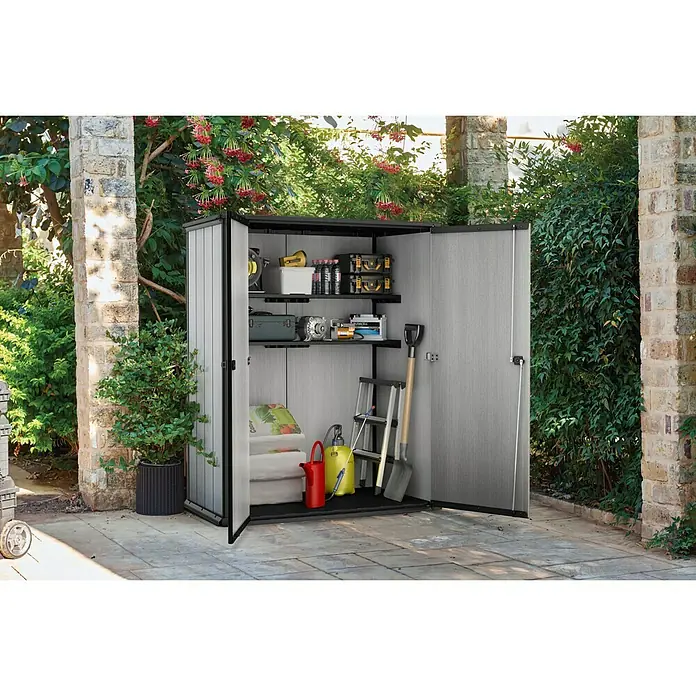 Keter Geräteschrank High Store Plus - Kunststoff, Grau
