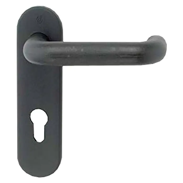 Tesa Assa Abloy Juego de manillas MCF-72 - Largo: 172 mm, Negro