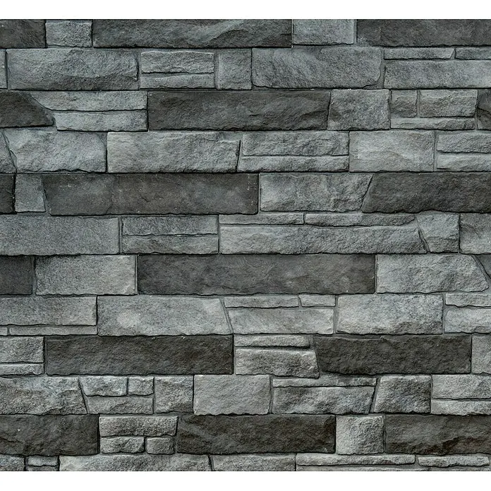 Dominart Verblendstein-Ecke Hazeblack New - L x B x H: 17,2 x 7,5 x 11,2 cm, Schwarz, Zement, Steinoptik