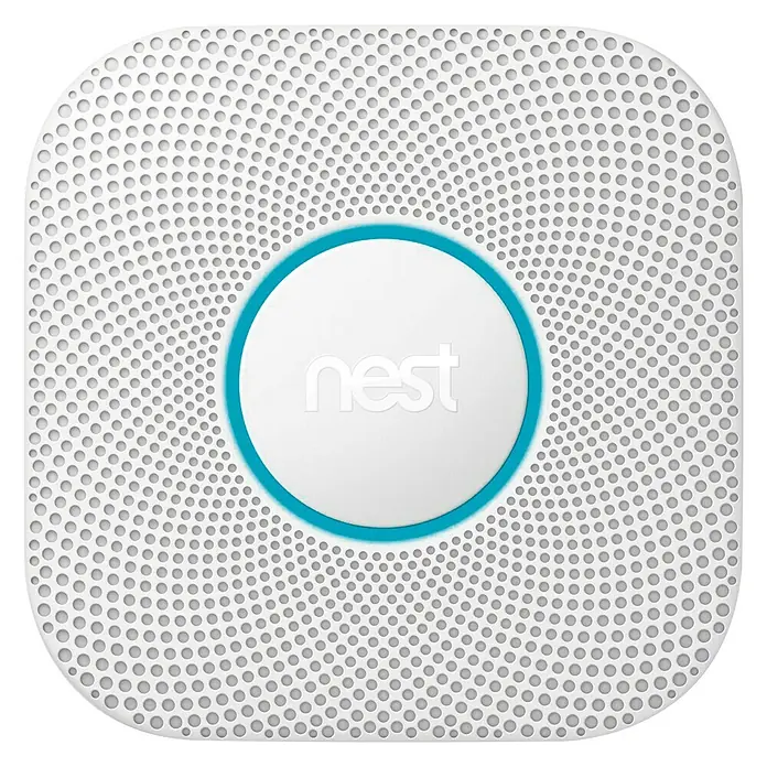 Google Nest Detector de humo y monóxido de carbono con WIFI - L x An x Al: 3,85 x 13,5 x 13,5 cm, 85 dB