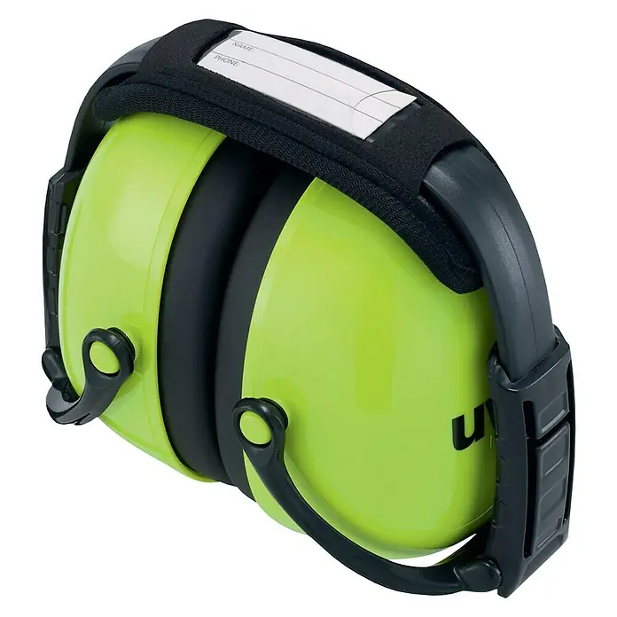 Uvex Kapselgehörschutz K2 - Schwarz, Neon Lime